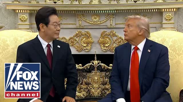 Trump holds sprawling Q&A in Oval Office with South Korean president