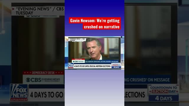 Gavin Newsom: Democrats have to 'stop being on the damn defense' #shorts