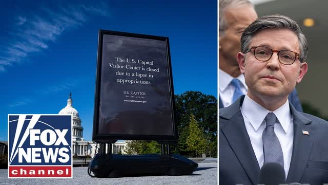 Speaker Johnson, House leadership hold presser on second day of shutdown
