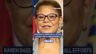 LA mayor Karen Bass faces rising calls for recall #karenbass #losangeles #wildfire #foxnews #recall