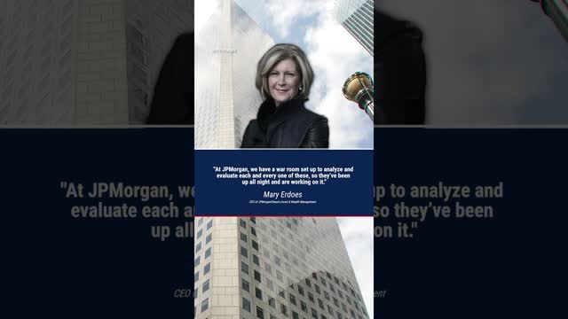 Financial giant JPMorgan sets up a "war room" to keep up with President Trump's policy changes