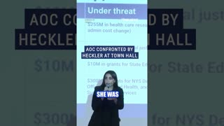 AOC heckled by anti-Israel protester at town hall #foxnews #news #politics #usa #aoc