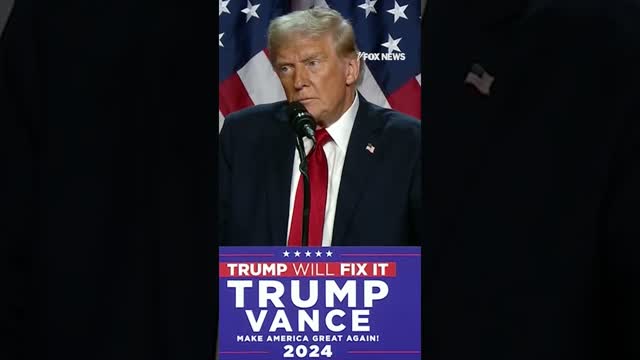 Trump says "God spared my life for a reason" in victory speech to American people