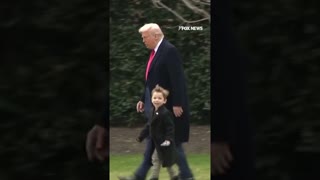 Trump boards Marine One with Elon Musk's son 'Lil X'