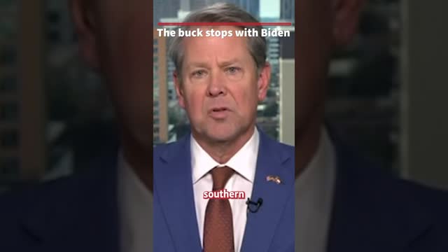 ‘NO BRAINER’: Gov. Kemp calls on Biden to secure the border #shorts