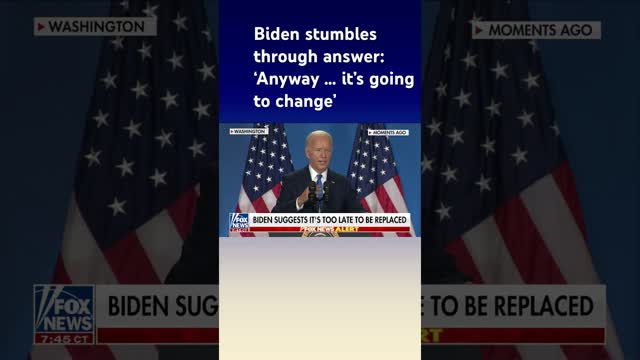 Biden gaffes through press conference #shorts