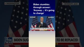 Biden gaffes through press conference #shorts