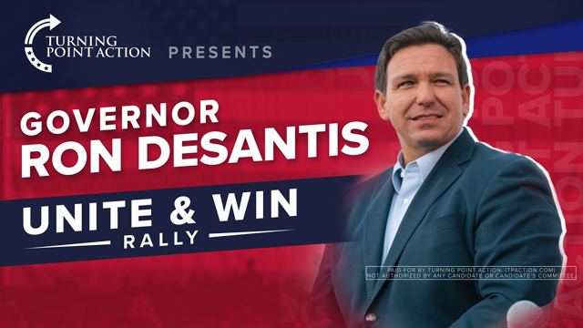 🚨🇺🇸LIVE NOW: GOVERNOR RON DESANTIS, in Clearwater FL—Powered By Turning Point ACTION🚨🇺🇸--