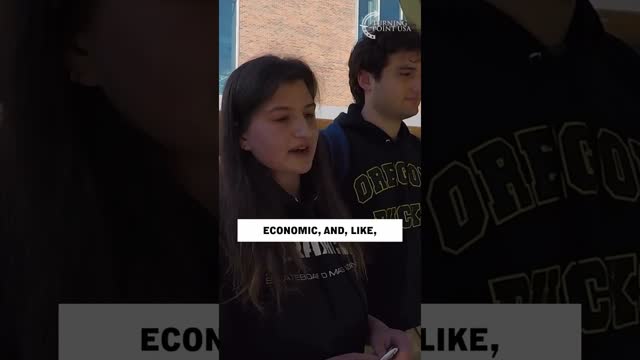 Liberal Girl FREAKS OUT On Charlie Kirk For NO REASON...