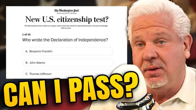 Glenn Beck ACES the 2025 US Citizenship Test... But Will YOU?