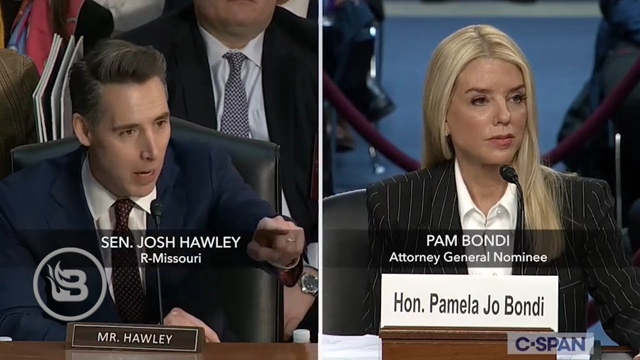 Josh Hawley RIPS INTO Biden's Corrupt DOJ at Pam Bondi Hearing