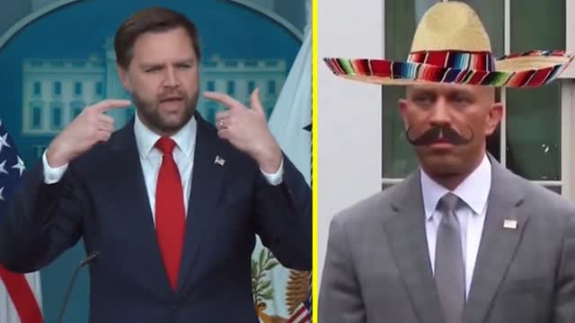 JD Vance REACTS to Viral Meme of Hakeem Jeffries in Sombrero ?