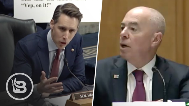 Hawley ERUPTS On Sec. Mayorkas Over Leaked Docs Showing Collusion With Big Tech