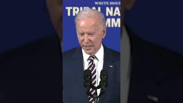 Biden Rambles Nonsense About Jill Hanging with Native Americans | #shorts