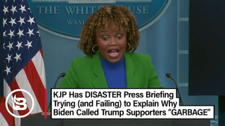 KJP in SHAMBLES Defending Biden's "GARBAGE" Jab at Trump Supporters