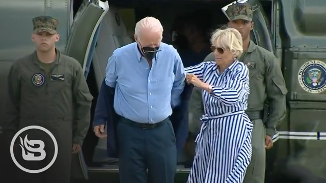 Jill Biden Forced to Rescue Joe When He Gets Stuck Like a Senile Old Man On the Tarmac