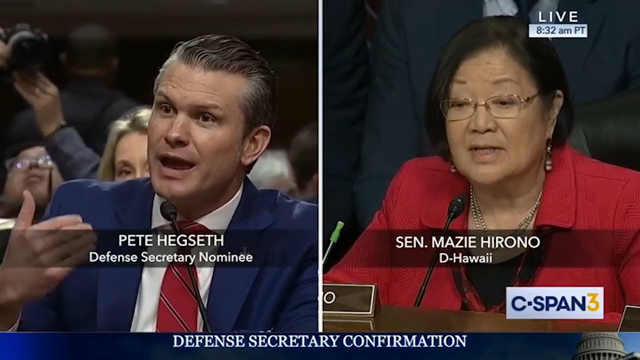 Democrat MAKES FOOL of Herself at Pete Hegseth Confirmation Hearing