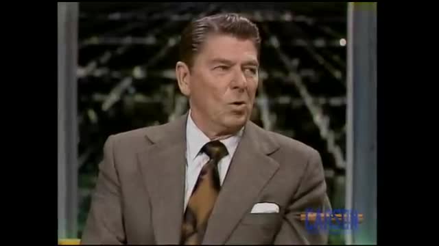 Ronald Reagan Sits Down with Johnny  Carson Tonight Show