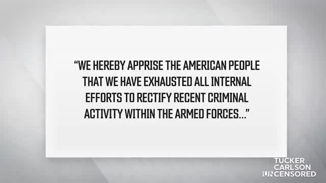 The US military exists to protect the country from enemies abroad. Why are we allowing it to be used against the American population