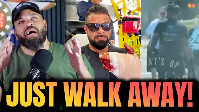 Dude high on Road Rage FAFO when he gets in Man�s Face!