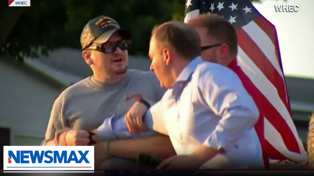 Apparently assaulting a Republican is a crime in New York | REACTION | 'Spicer and Co.'