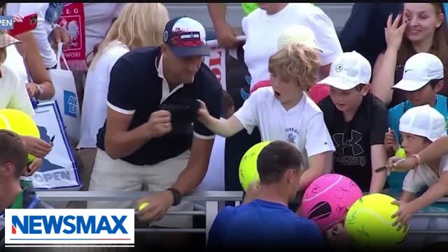 Man takes hat from kid at US Open | The Right Squad