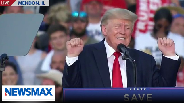 WATCH: Donald Trump "lifts weights" while telling transgenderism story
