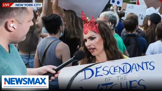 Abortion protester tries to answer 'what is a woman' question | The Record with Greta Van Susteren