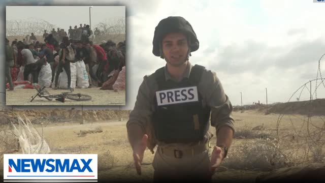 Exclusive: NEWSMAX gains access inside Gaza at aid distribution site | American Agenda