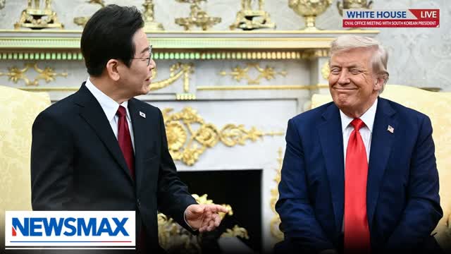President Trump meets with South Korea President in Oval Office