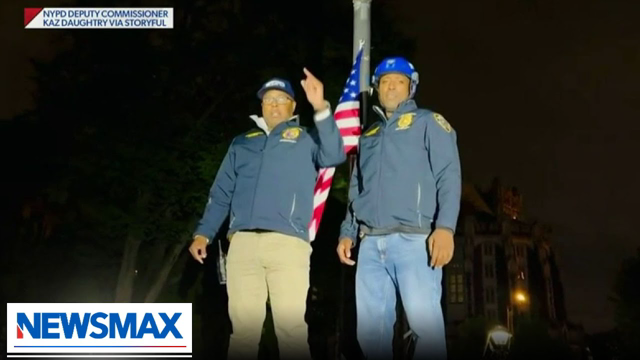 WATCH: Old Glory raised after Palestinian flag removed | American Agenda