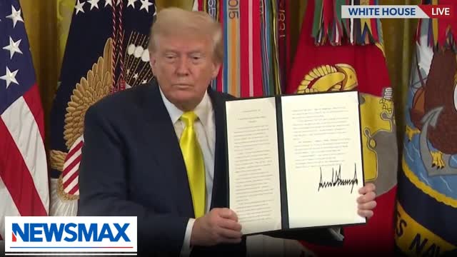 President Trump awards Purple Hearts for bravery and courage