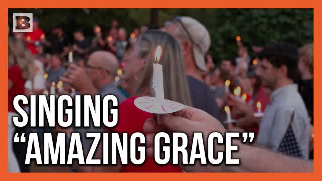 Crowd Signs "Amazing Grace" in Honor of Charlie Kirk