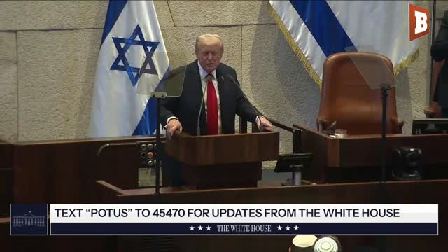EARLIER: President Trump Addresses Israeli Knesset...
