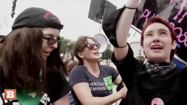 "Small D*ck Energy" — Pro-Abortion Activists Chant Insults Outside SCOTUS