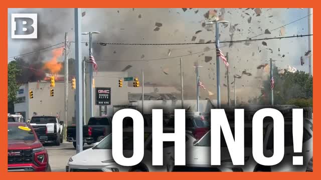 Veterinary Office EXPLODES After Car Crashes into It