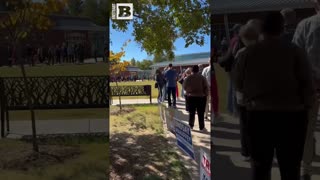 Massive Line Appears for Early Voting In Apex, North Carolina