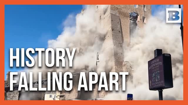 Medieval Landmark in Rome Comes Down � Second Collapse Stuns Firefighters