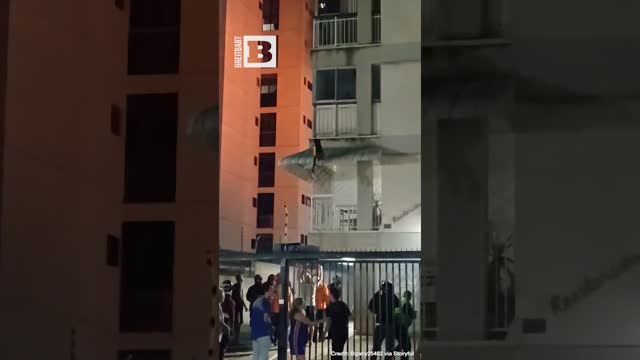 Daring Escape! Girl Rappels to Safety Down Burning Building in Venezuela