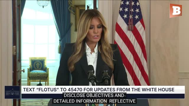 LIVE: First Lady Melania Trump Makes Announcement...