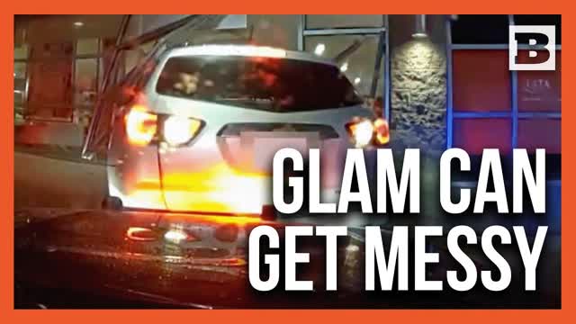 Police Chase Ends With SUV Giving Ulta an Unwanted Makeover