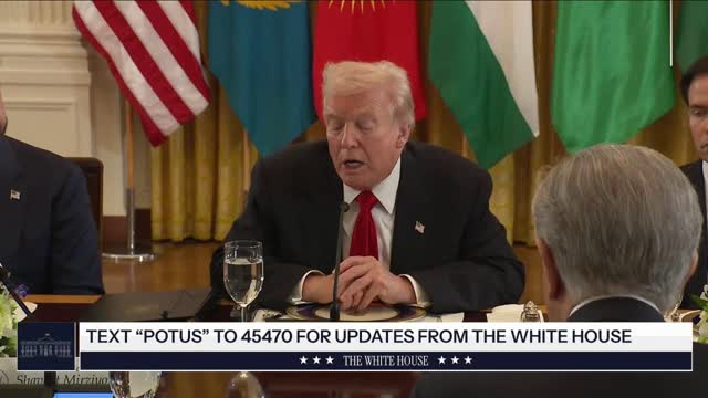 LIVE: President Trump Hosts White House Dinner for Central Asian Countries...