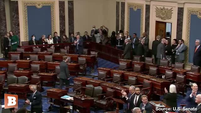 Mitt Romney Claps with Democrats for KBJ Confirmation as Republicans Leave Chamber