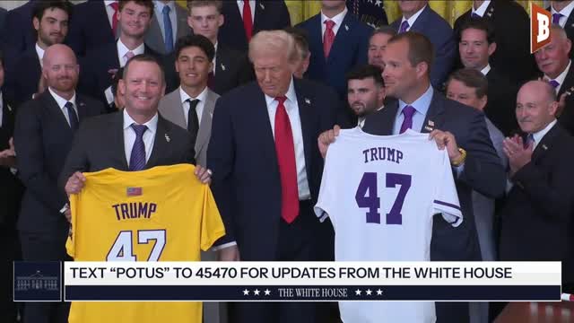 LIVE: President Trump Welcomes LSU and LSU Shreveport Championship Baseball Teams...
