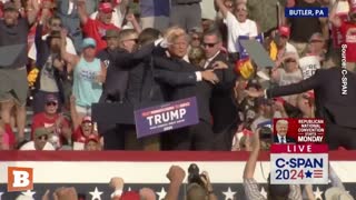 Defiant: Bloodied Trump Pumps Fist to Crowd After Possible Shooting at Rally