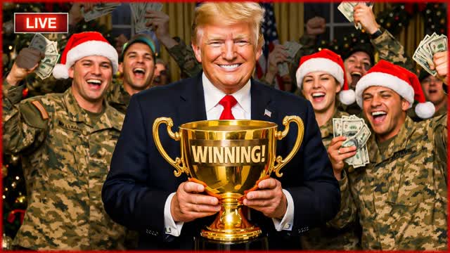 ? Trump Celebrates BIG WINS! Hands Out Cash to Troops During Primetime Speech