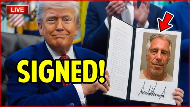 ? TRUMP Signs Bill To Release Epstein Documents LIVE!