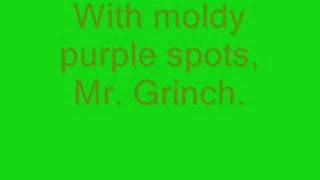 Mr. Grinch with lyrics Dr. Seuss