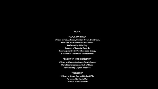 Miracles from Heaven (2016) end credits.