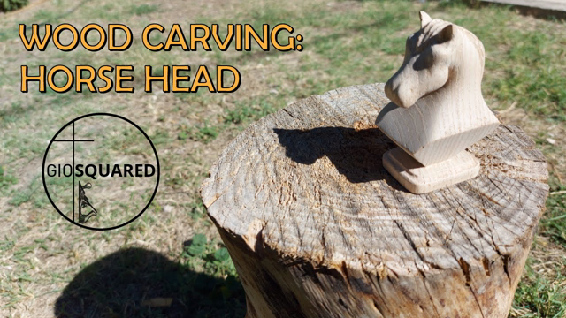 Wood Carving: Horse Head (Hand Tools Only!!)